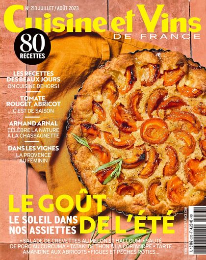 Couverture Cuisine et Vins de France n° 213 de juin 2023