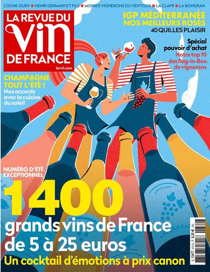 Couverture La Revue du vin de France n° 672 de juillet 2023