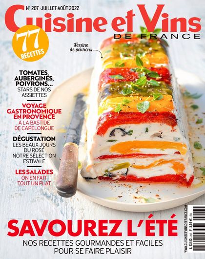 Couverture Cuisine et Vins de France n° 207 de septembre 2022
