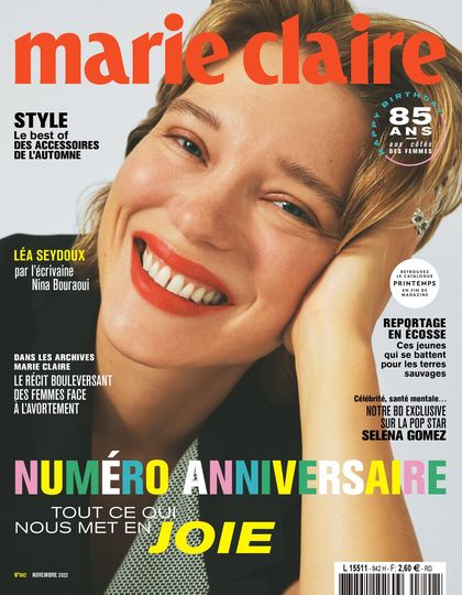 Couverture Marie Claire n° 842 de novembre 2022