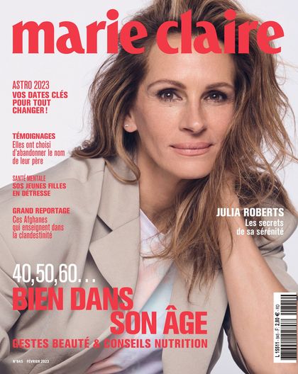 Couverture Marie Claire n° 845 de février 2023